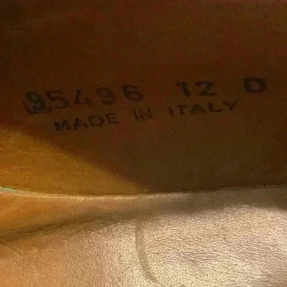 Joseph Abboud Men's Tan Leather Round Toe Wing Tip Lace Up Dress Shoes Size 12D - Picture 6 of 6